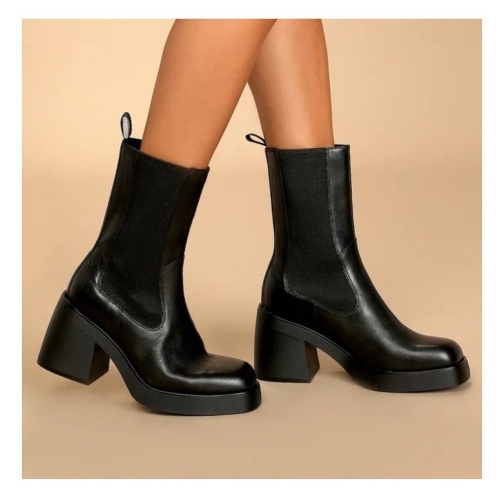 VAGABOND SHOEMAKERS BROOKE HEELED CHELSEA BOOTS  Size 36 6 Black
